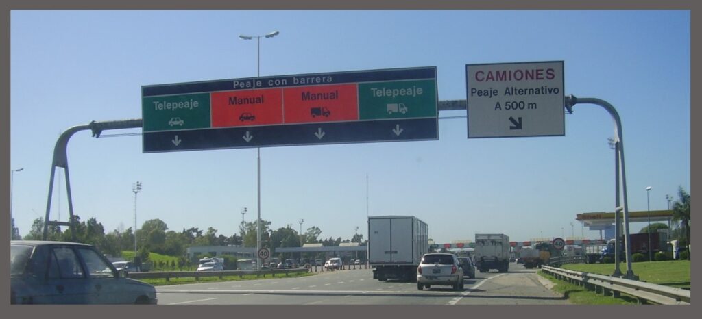 Cartelería vial portico
